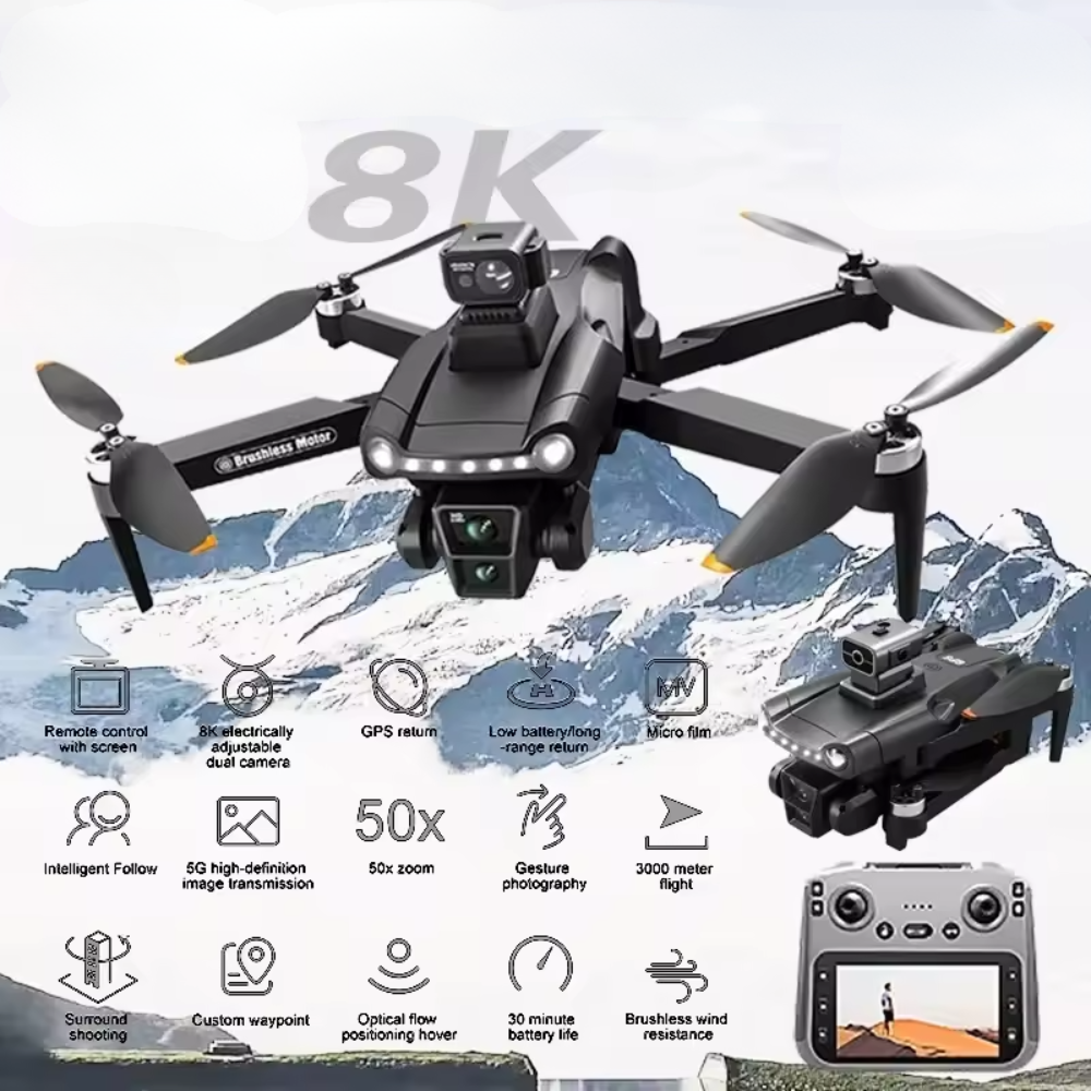 Sky Drone - V198 Max GPS Drone - Laser Obstacle Avoidance