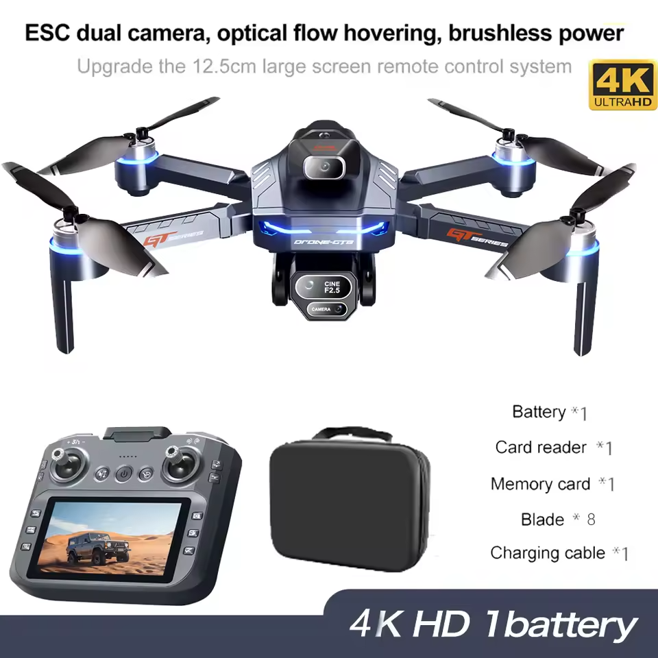 Sky Drone - GT8 Foldable Drone - 8K Dual Camera & GPS